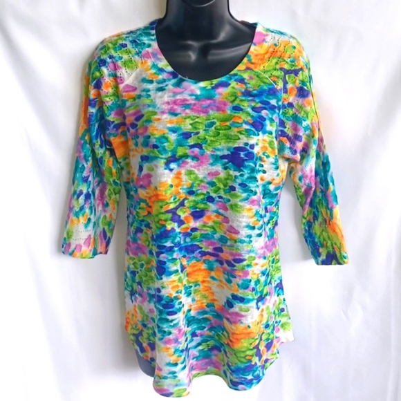 𝅺CUBISM Lightweight Sweater Top/tunic, Sz S - Picture 1 of 8